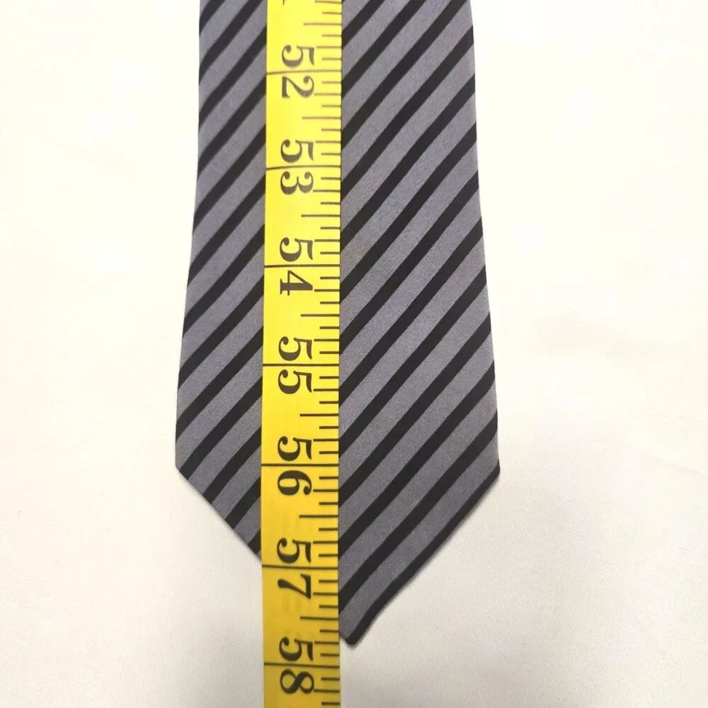 Stefano Ricci Harrods London Luxury Silk Tie Gray Blue‎ Red Motif Made in Italy
